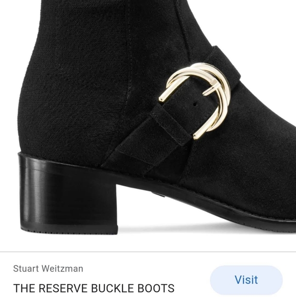 stuart weitzman reserve buckle boots